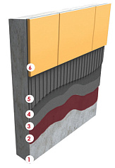Стена под керамогранит (вес до 800 г/100 см2)